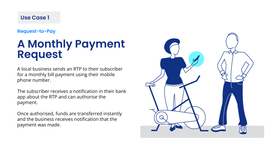 A monthly payment request use case of RTP