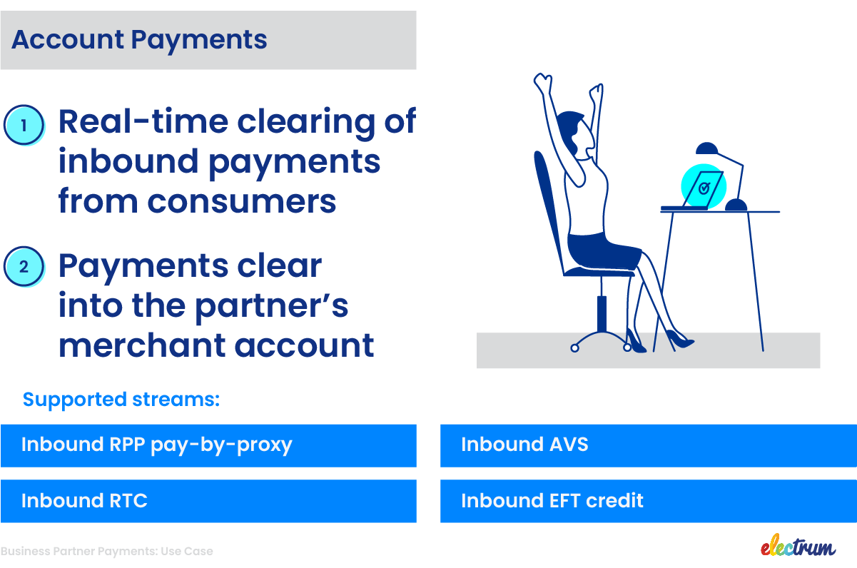 The account payments use case of Electrums Business Partner Payments solution